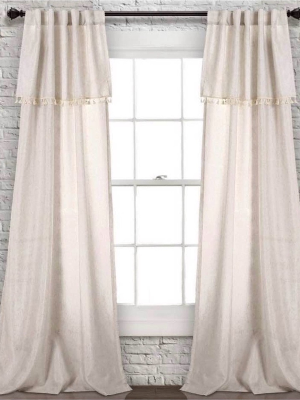 Target Cream Curtain Panel Pair - 8 panels